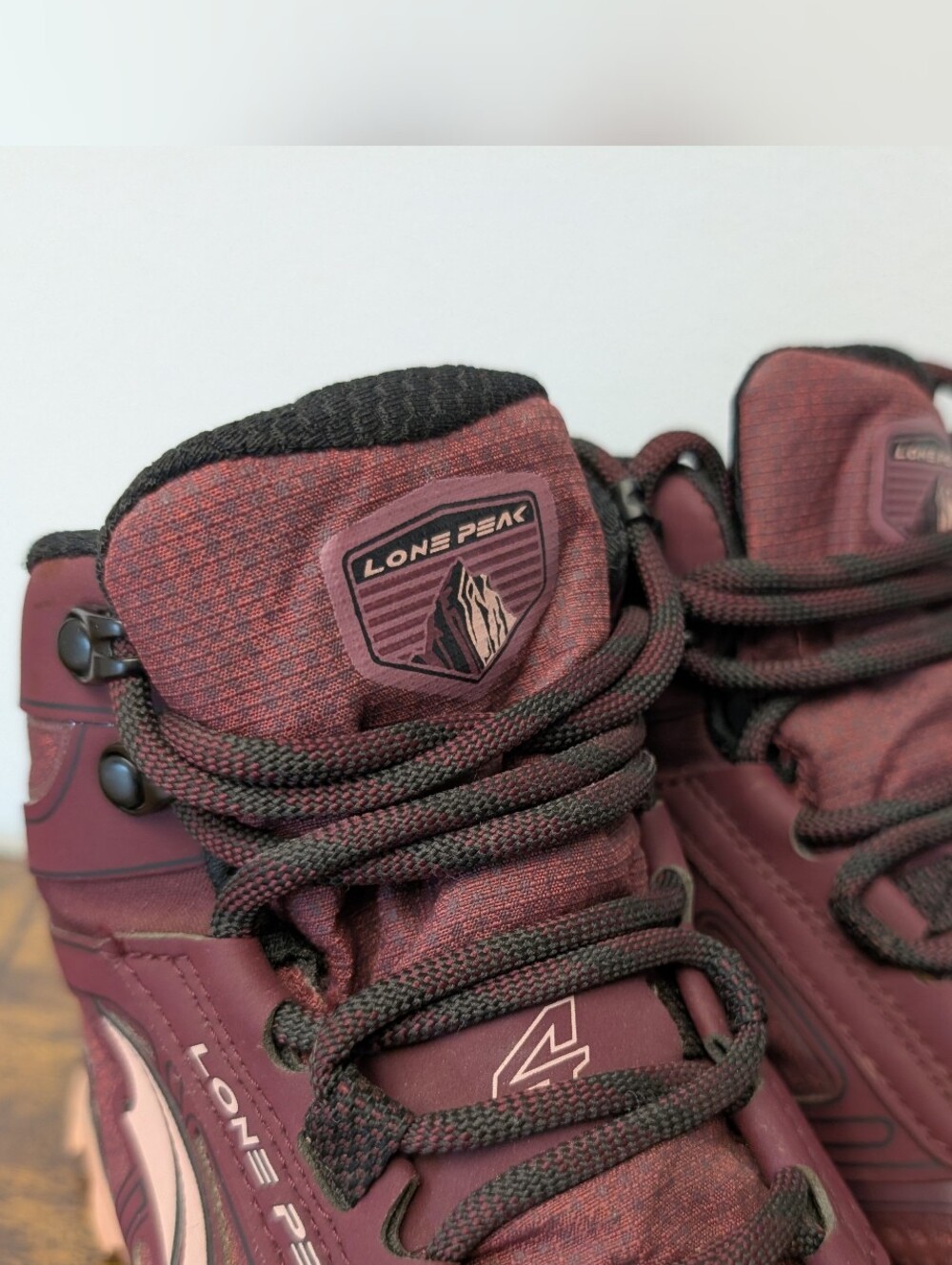 Altra 's Burgundy Lone Peak Hiking Boots - Picture 3 of 8